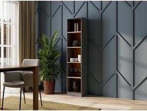 Regał na książki TOP E SHOP R40 Antracyt/Dąb Artisan