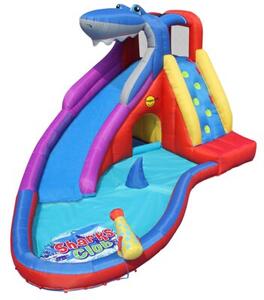 Dmuchany zamek REKIN 2w1 wodny trampolina HappyHop długi ślizg XL