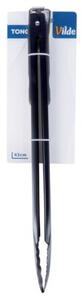 Szczypce grillowe stalowe czarne 43 cm