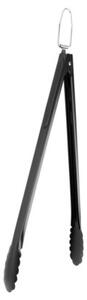Szczypce grillowe stalowe czarne 43 cm