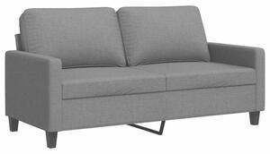 Sofa 2-osobowa, ciemnoszara, 140 cm, tapicerowana tkaninÄ