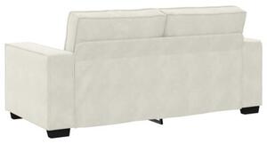 Sofa 2-osobowa, kremowy, 180x78x84 cm, tapicerowana aksamitem