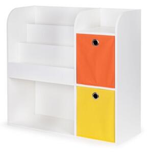 Regał drewniany dla dzieci szafka dziecięca przegrody organizer ECOTOYS