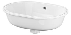 Cersanit Caspia umywalka 55x41 cm podblatowa owalna biała K11-2242