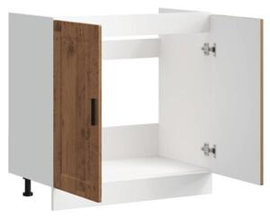 Szafka pod zlewozmywak, porto, stare drewno, 80x46x81,5 cm