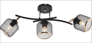 Czarna lampa wisząca z trzema kloszami - B6-L69