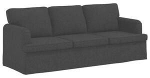 ModuÅowa sofa w kolorze czarnym z ergonomicznym designem i wygodnymi poduszkami