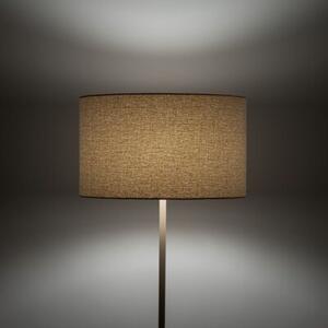 Lampa podłogowa TK Lighting VELLUM SABIA 16168 beżowa, tkaninowy klosz, E27, 150 cm, styl glamour