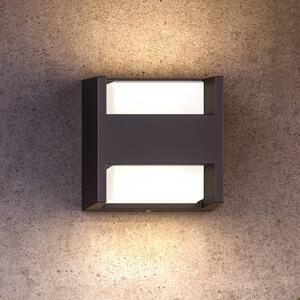 Philips Kinkiet zewnętrzny LED Arbour, aluminiowy / szary / cynkowy, aluminium, nowoczesny