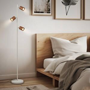 Briloner Lampa stojąca Ida, aluminiowy / szary / cynkowy, salon / jadalnia, metal, nowoczesny