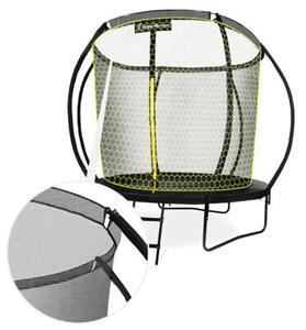 Trampolina ogrodowa dla dzieci HyperMotion - 244 cm 8FT - z drabinką i siatką wewnętrzną - do domu i ogrodu