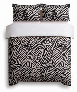 Czarna pościel jednoosobowa 200x140 cm Zebra – Mijolnir