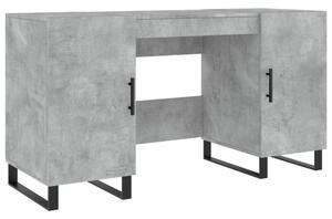 Biurko, szaroÅÄ betonu, 140x50x75 cm, materiaÅ drewnopochodny