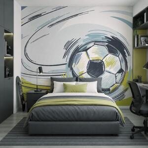 Fototapeta Piłka do futbolu w ruchu, Fototapety Piłka Nożna, Popularne Fototapety, t00954 - Tapeko.pl