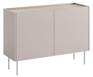 Komoda Desin 120 cm dwudrzwiowa - kaszmir / dąb nagano