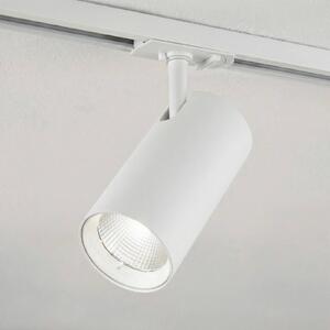 Reflektor szynowy LED Lindby Linaro, biały, Ø 7 cm, aluminium, CCT Linaro Lindby, możliwość ściemniania, biały / opal, salon / jadalnia, aluminium, nowoczesny