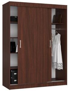 Szafa przesuwna do sypialni, NOTTE, 150x60x200 cm, wenge, mat | TYLETEGOTU