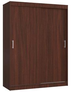 Szafa przesuwna do sypialni, NOTTE, 150x60x200 cm, wenge, mat | TYLETEGOTU
