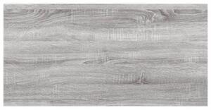 Półki ścienne, 4 szt., szary dąb sonoma, 60x20x1,5 cm