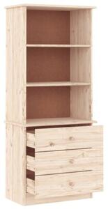 Biblioteczka z szufladami alta, 60x35x142 cm, drewno sosnowe