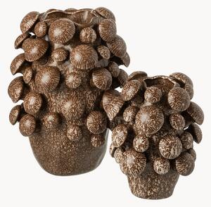 Wazon z glazurowanej kamionki Fungi, W 32 cm