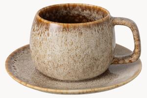 Komplet filiżanek ze spodkami z porcelany Berna, 4 elem