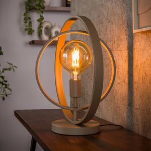 ZIJLSTRA Lampa stołowa Turn Around, kremowy / amber, salon / jadalnia, metal, nowoczesny