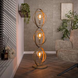 ZIJLSTRA Lampa stojąca Turn Around, kremowy / amber, salon / jadalnia, metal, nowoczesny