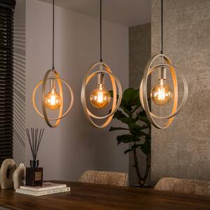 ZIJLSTRA Lampa wisząca Turn Around, możliwość ściemniania, kremowy / amber, salon / jadalnia, metal, nowoczesny