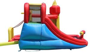 Dmuchany Duży ZAMEK WODNY trampolina zjeżdżalnia basen 2w1 HappyHop