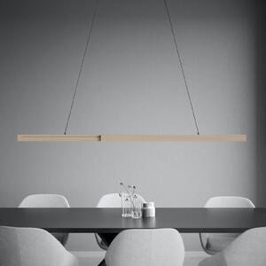 Stars of Light Lampa wisząca Mogetonello, możliwość ściemniania, jasne drewno, salon / jadalnia, aluminium, nowoczesny