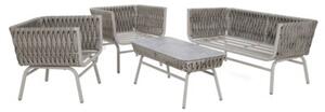 Zestaw mebli ogrodowych HOME & GARDEN Tasos 390564 Szaro-beżowy
