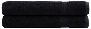 Ręczniki premium solund, 2 szt., czarne, 80x200 cm, 600 g/cm²