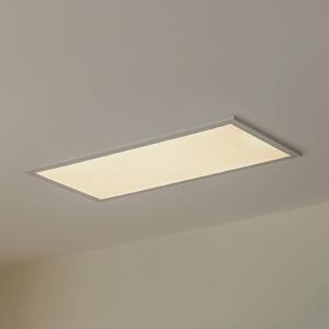 Lindby Panel LED Kenma, możliwość ściemniania, biały / opal, salon / jadalnia, tworzywo sztuczne, nowoczesny