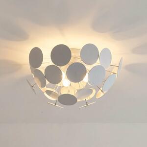 Lampa sufitowa Kinan Lindby, możliwość ściemniania, biały / opal, salon / jadalnia, tworzywo sztuczne, nowoczesny