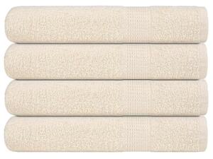 Ręczniki do sauny, frogn, 4 szt, kremowe, 80x200 cm, 360 g/m²