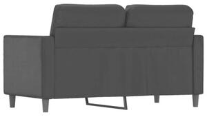 Sofa, 2-osobowa czarna, 120 cm, sztuczna skÃ³ra