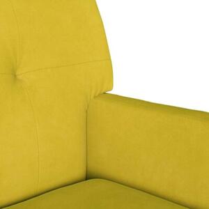 Sofa chesterfield w aksamitnym żółtym kolorze - elegancja i komfort dla twojego wnętrza