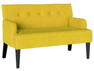 Sofa chesterfield w aksamitnym żółtym kolorze - elegancja i komfort dla twojego wnętrza