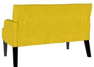 Sofa chesterfield w aksamitnym żółtym kolorze - elegancja i komfort dla twojego wnętrza