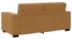 Sofa 2-osobowa, brÄ zowa, 180x78x84 cm, tapicerowana aksamitem