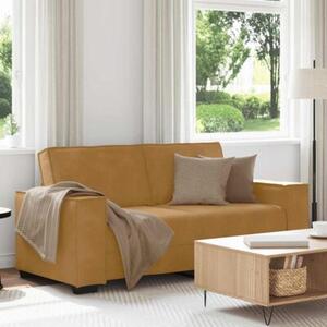 Sofa 2-osobowa, brÄ zowa, 180x78x84 cm, tapicerowana aksamitem