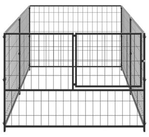 Kojec dla psa, czarny, 200x100x70 cm, stalowy
