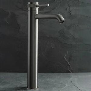 Bateria Umywalkowa REA LUNGO GRIP Wysoka Tytanowy