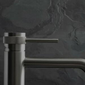 Bateria Umywalkowa REA LUNGO GRIP Wysoka Tytanowy