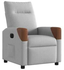 Elektryczny fotel rozkÅadany cloud grey fabric
