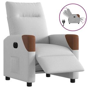 Elektryczny fotel rozkÅadany cloud grey fabric