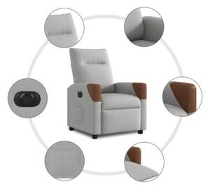 Elektryczny fotel rozkÅadany cloud grey fabric