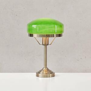 Markslöjd Lampa stołowa Aurelia, możliwość ściemniania, mosiężny / złoty, salon / jadalnia, szkło, antyczny