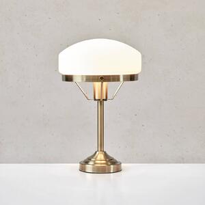 Markslöjd Lampa stołowa Aurelia, możliwość ściemniania, mosiężny / złoty, salon / jadalnia, szkło, antyczny